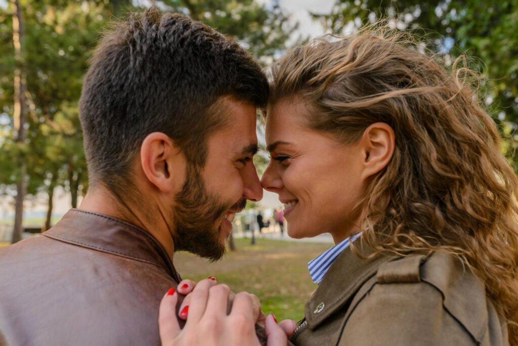 Man Wearing Brown Leather Jacket